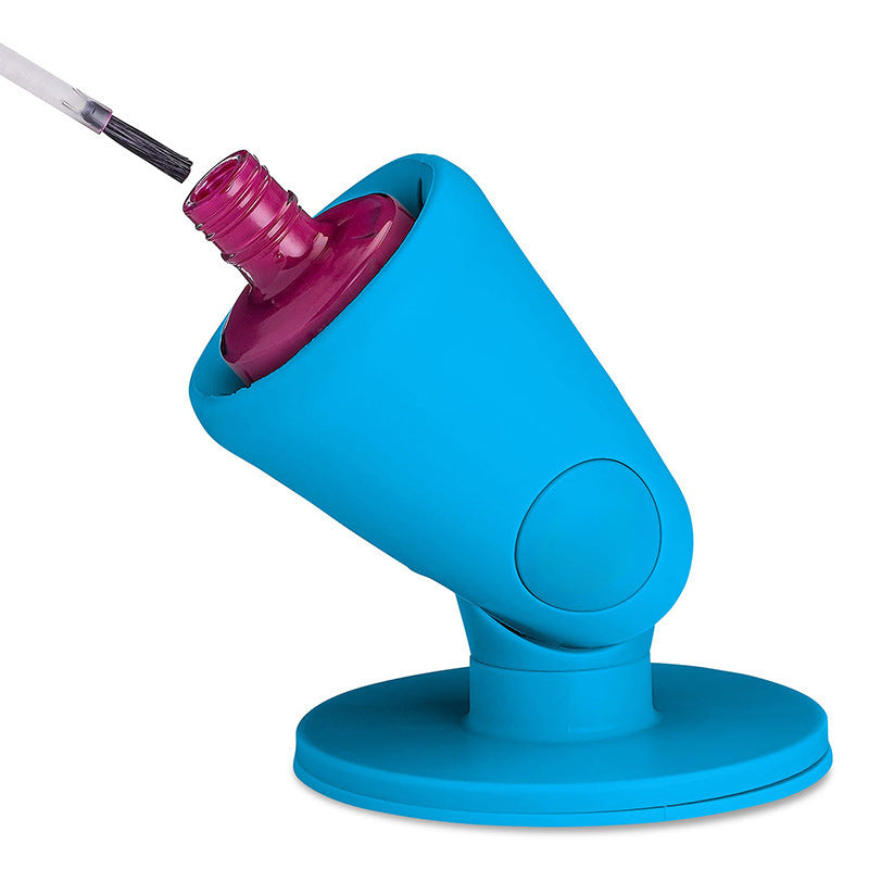 Anti-Spill Nail Polish Holder - Silicone Bottle Stand for Easy Manicures