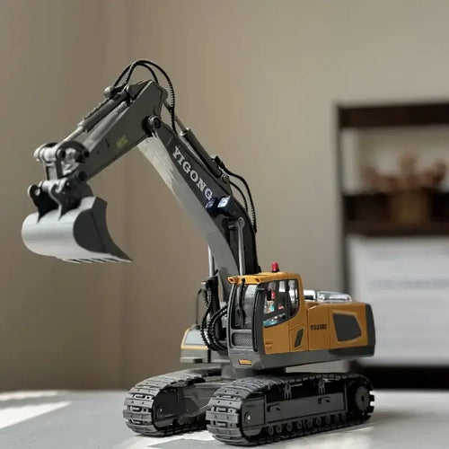 1:20 RC Alloy Excavator – 2.4GHz Rechargeable Remote Control Construction Vehicle