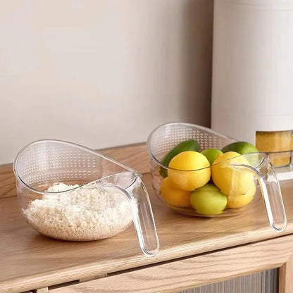 Multifunction Rice Strainer Bowl – BPA-Free Kitchen Colander with Handle