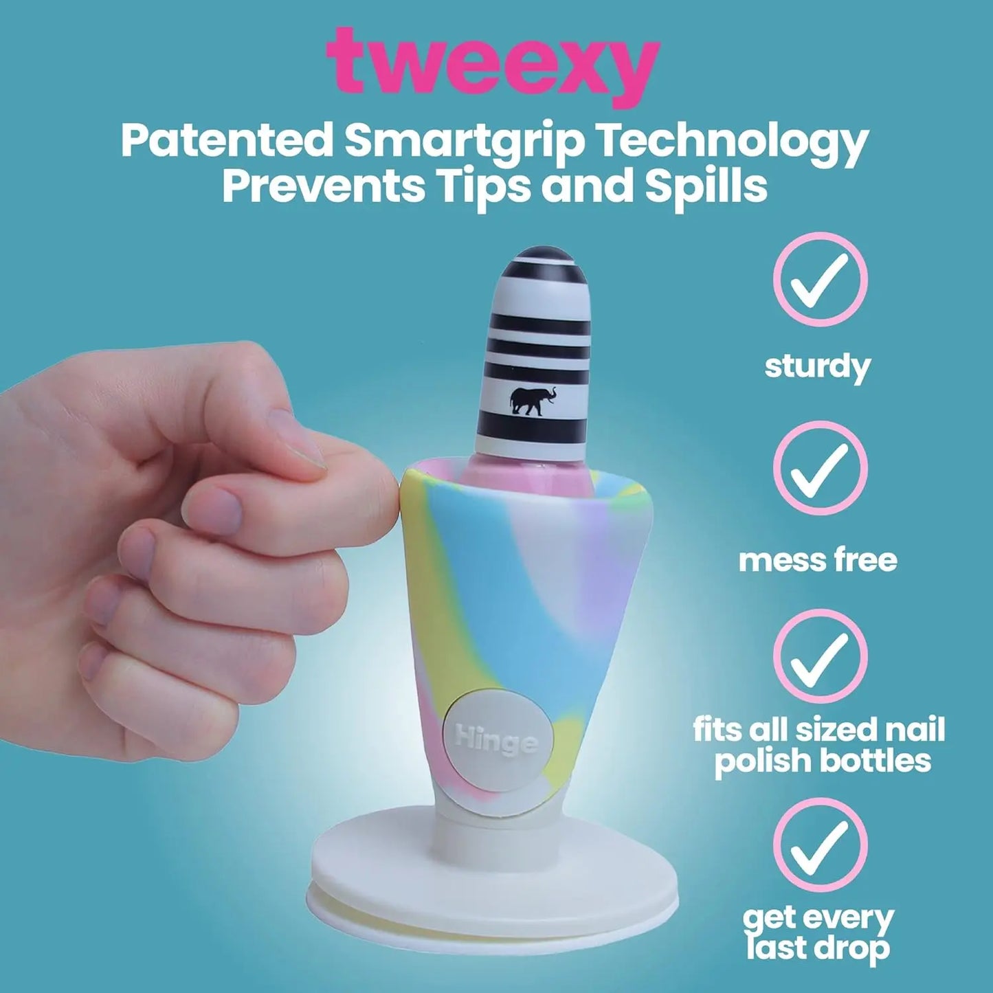 Anti-Spill Nail Polish Holder - Silicone Bottle Stand for Easy Manicures