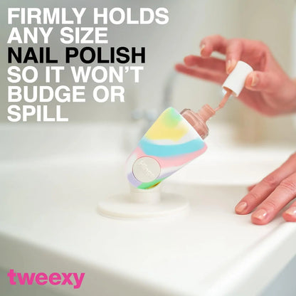 Anti-Spill Nail Polish Holder - Silicone Bottle Stand for Easy Manicures