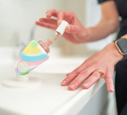 Anti-Spill Nail Polish Holder - Silicone Bottle Stand for Easy Manicures