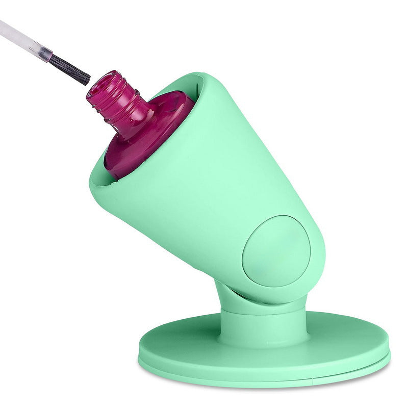 Anti-Spill Nail Polish Holder - Silicone Bottle Stand for Easy Manicures